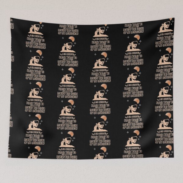 Item preview, FUNNY wearing all black today to mourn the loss of my motivation Black GIFT designed and sold by KiraSpace.