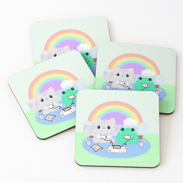 Item preview, Cat and Frog Gamers designed and sold by Cattodoodles.