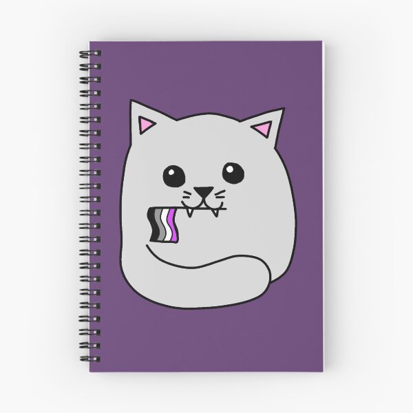 Item preview, asexual pride flag cat designed and sold by alisadesigns.