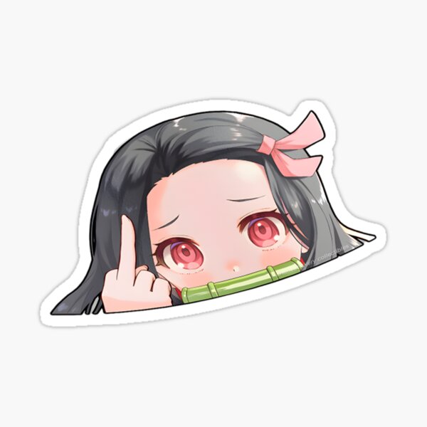 Nezuko Kamado Peeker | Demon Slayer Sticker
