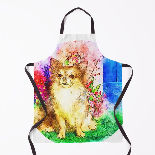 Item preview, Dog surrounded by colorful flowers in nature designed and sold by brendanre.