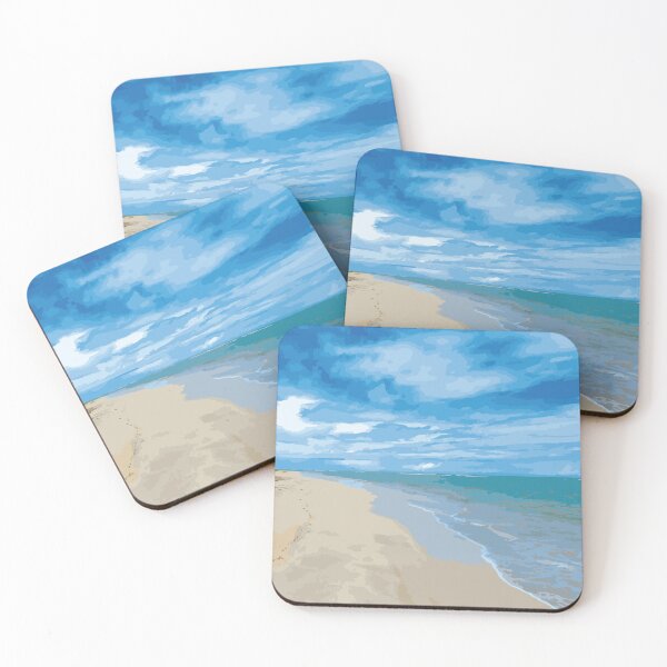 Item preview, Long beach beautiful beach tropical sea designed and sold by HStudioPrints.