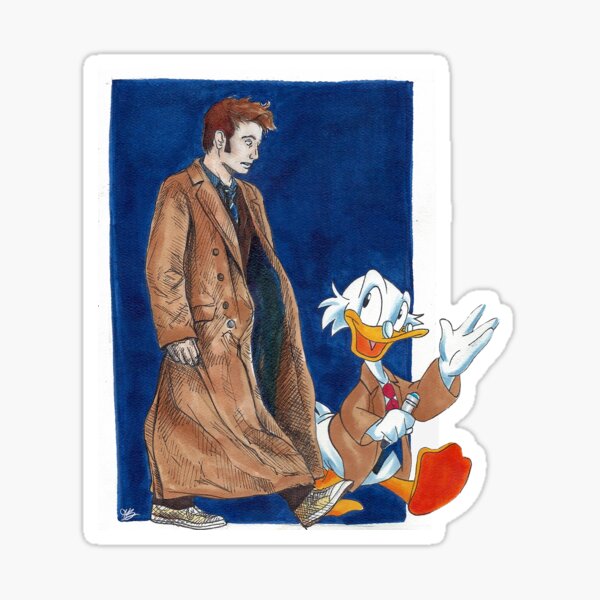 Time and Relative Ducks in Space Sticker