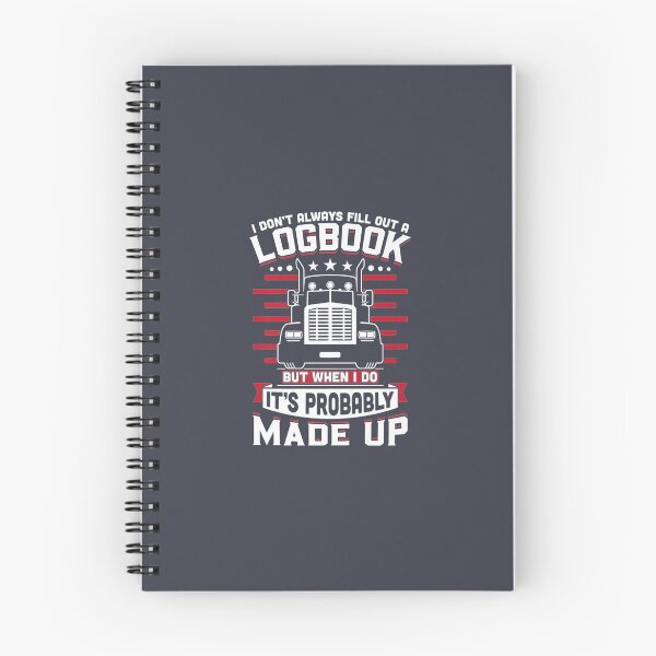 Item preview, Trucker Logbook Driving Tractor Trailer designed and sold by TateTitle7.