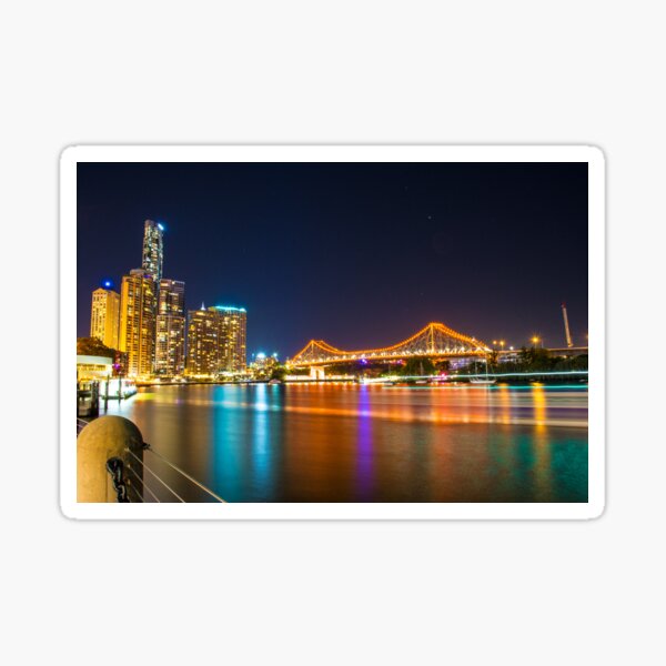 Brisbane Story Bridge at Night Sticker