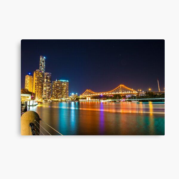 Brisbane Story Bridge at Night Canvas Print