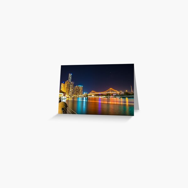 Brisbane Story Bridge at Night Greeting Card