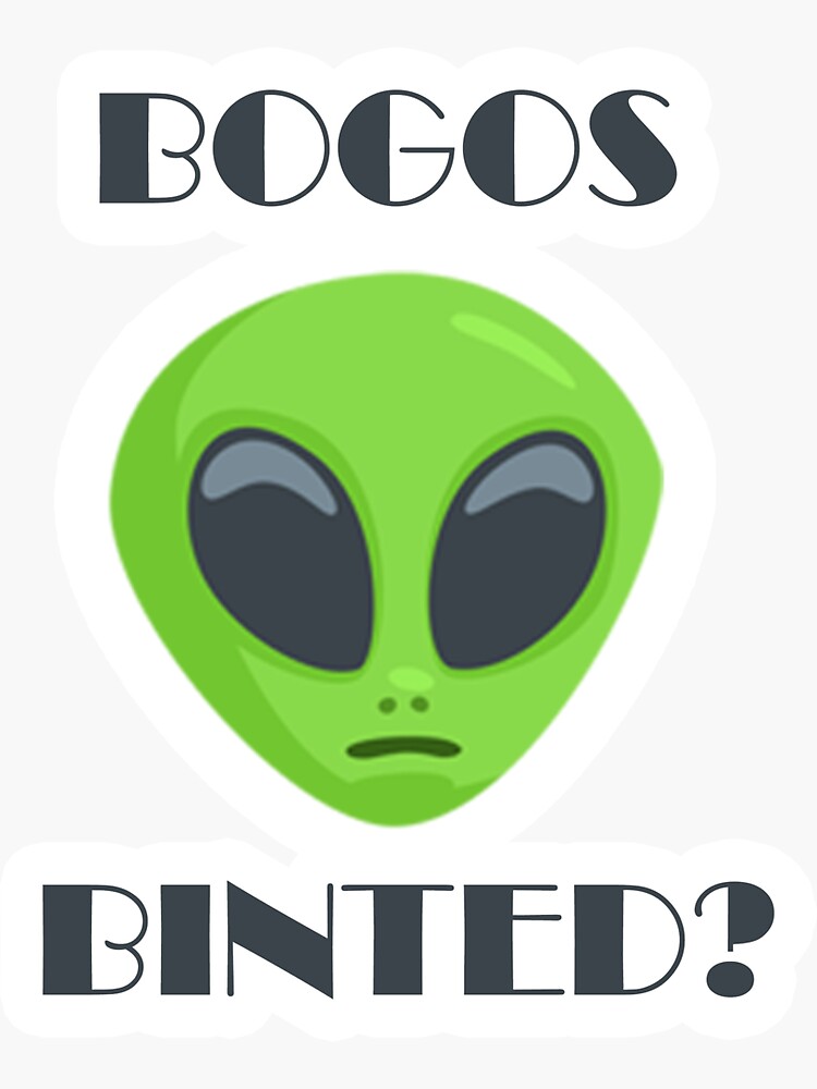 "Bogos Binted?" Sticker for Sale by xiiLuisiix Redbubble