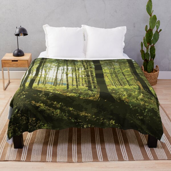 Item preview, Forest trees with sun shining through the leaves designed and sold by HStudioPrints.