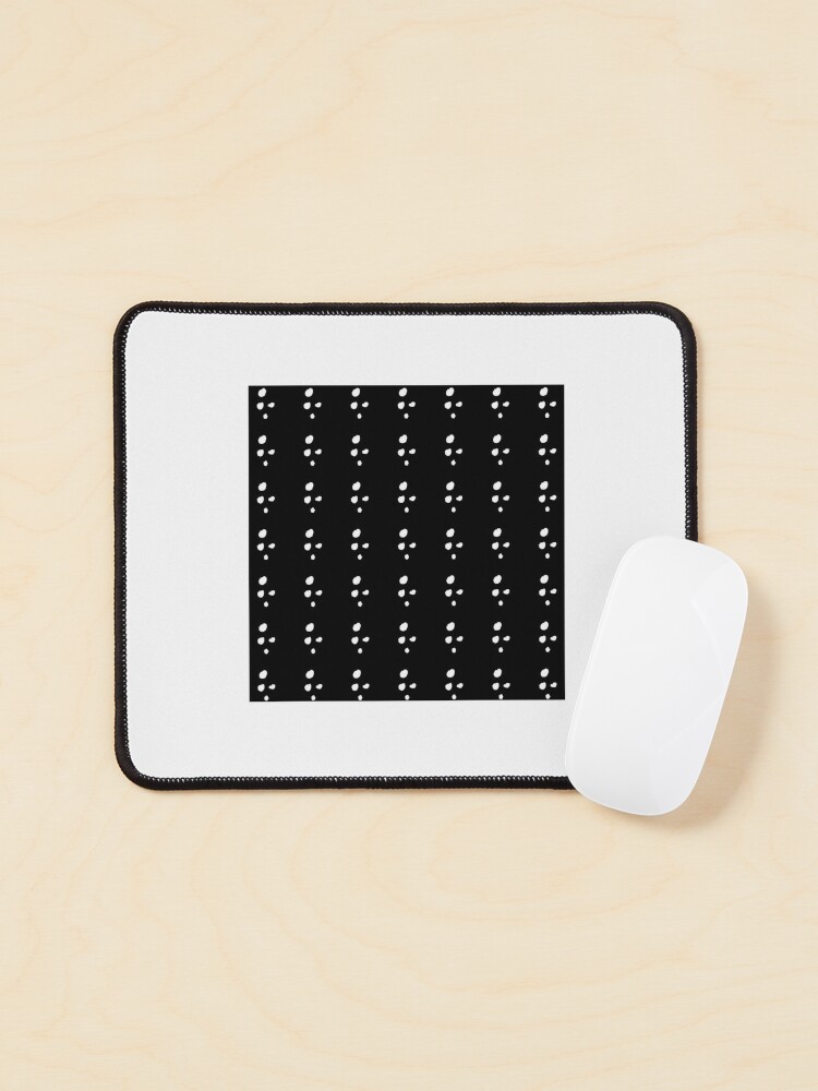 White white Mouse Pad by PrMoonlessNight