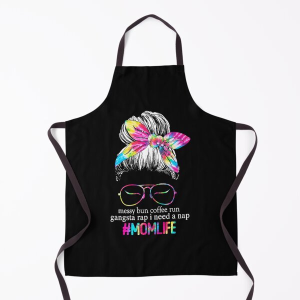 Item preview, Tie Dye Messy Bun Coffee Run Gangsta Rap I Need A Nap Mom Life designed and sold by xieparker778.