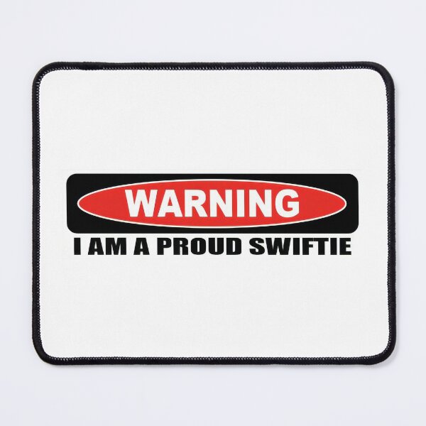 Item preview, warning: i am a proud swiftie bumper sticker designed and sold by rubyslittleshop.