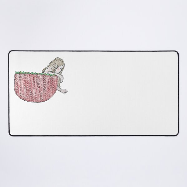The Strawberry Girl Desk Mat