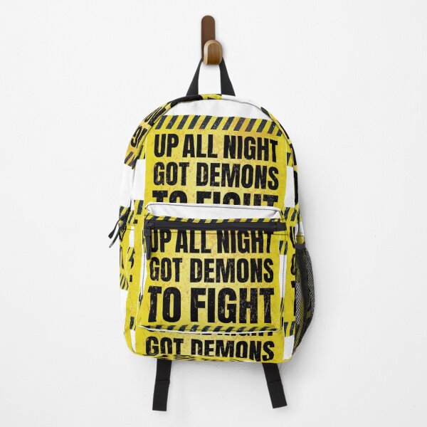 Item preview, Up All Night Got Demons To Fight | Funny Halloween Monster Humor designed and sold by GravitiTees.