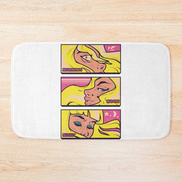 Item preview, Morning Noon Night - Blonde Woman in Vintage Retro Pop Art Comic designed and sold by Rhu Creations.