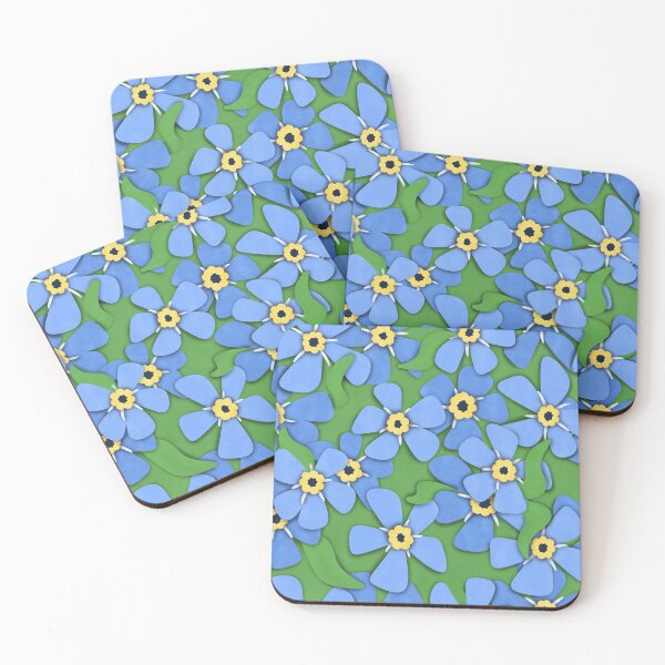 Item preview, Paper Rain BootsForget Me Nots  designed and sold by Krystal  Thomas.