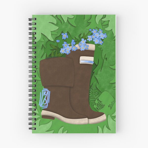 Item preview, Paper Rain BootsForget Me Nots  designed and sold by Krystal  Thomas.