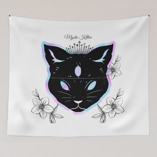 Item preview, Halloween Mysterious Mystic Kitten 3rd Eye Will Mesmerize You  designed and sold by Darlene Douglas-Jackson.