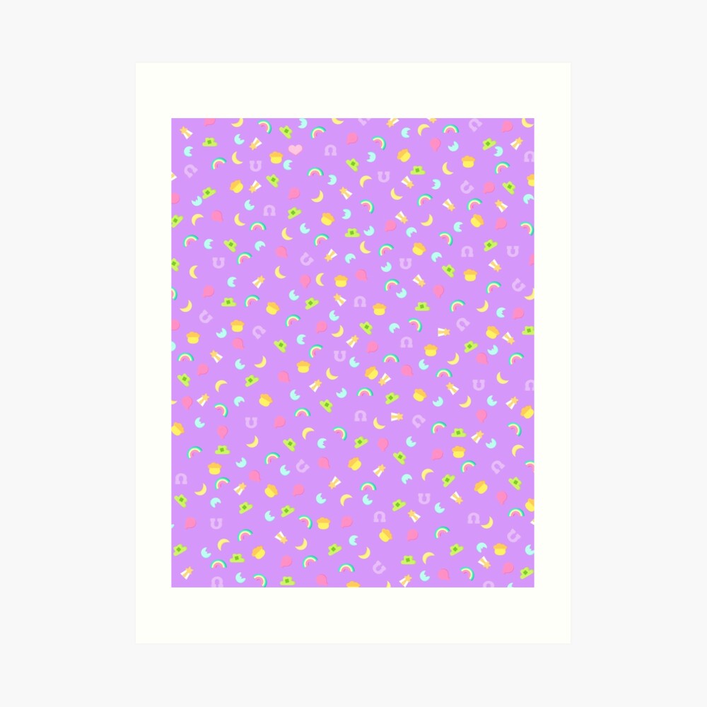 lucky charms pixel art pattern Art Board Print for Sale by sezalilly