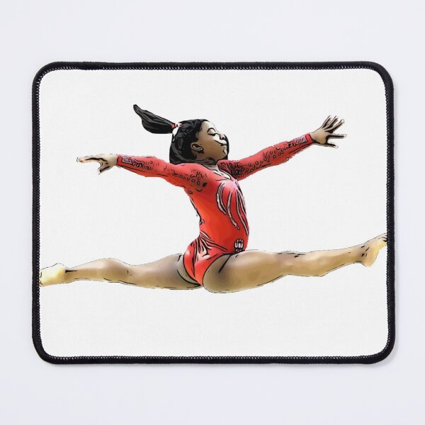 Item preview, Simone Biles gymnastics leap  designed and sold by Cutestickers23.