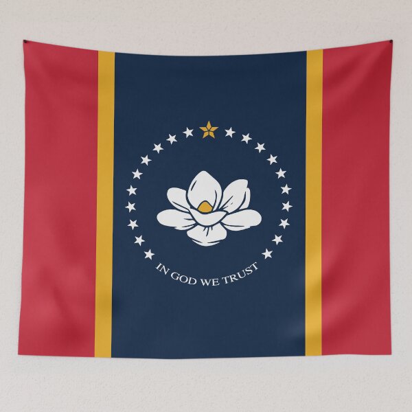 Item preview, Mississippi Magnolia Flag designed and sold by Sun Dog Montana.