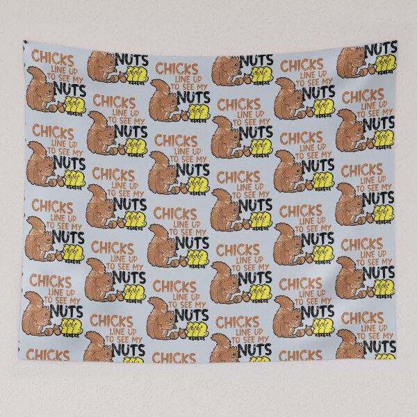 Item preview, Chicks Line Up To See My Nuts  designed and sold by nativetonothing.