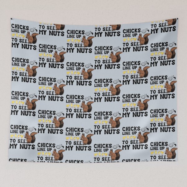 Item preview, Chicks Line Up To See My Nuts   designed and sold by nativetonothing.