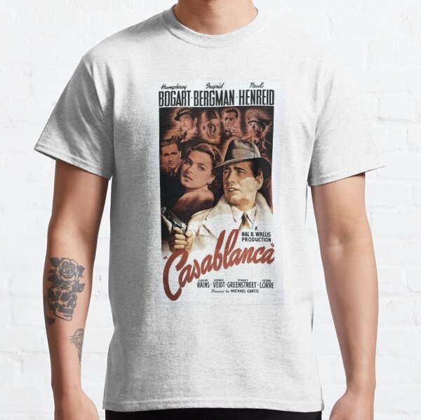 Vintage Casablanca Shirt / offers Classic Film / Humphrey Bogart / Cult Film / Movie T Shirt