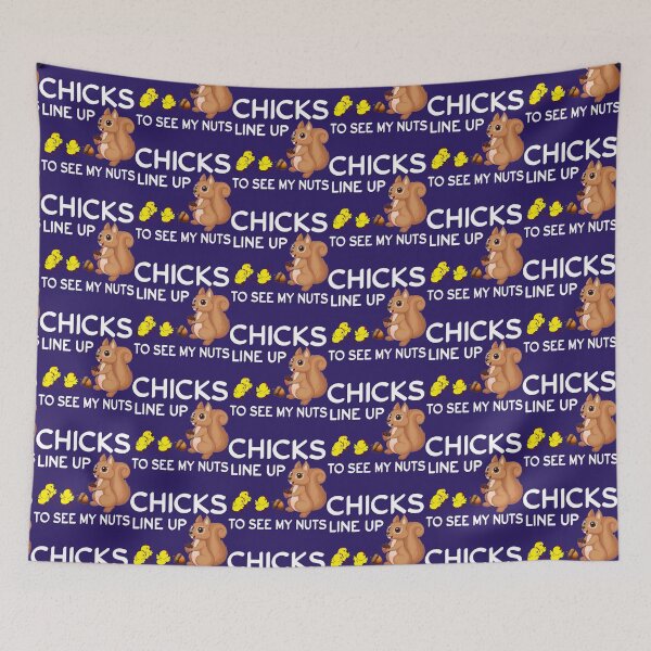 Item preview, Chicks Line Up To See My Nuts  designed and sold by nativetonothing.