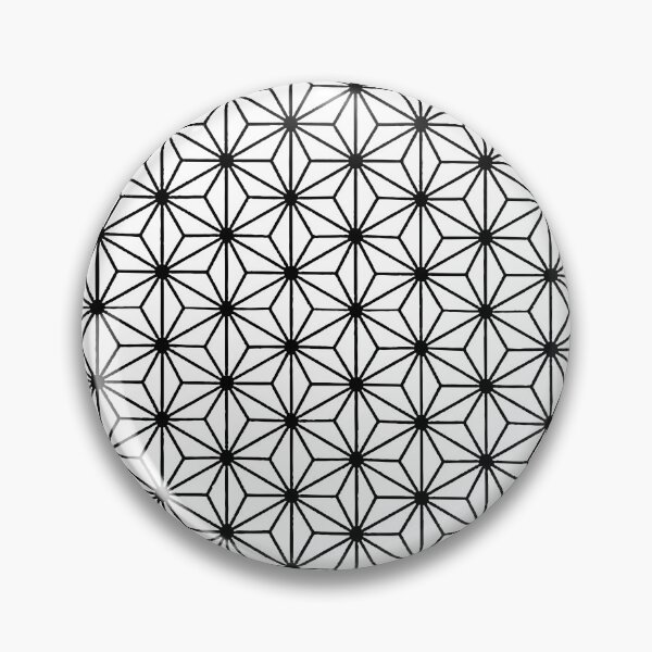 Item preview, Motivo de estrella o hexágono negro recortado de Asanoha designed and sold by taiche.