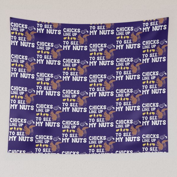 Item preview, Chicks Line Up To See My Nuts  designed and sold by nativetonothing.