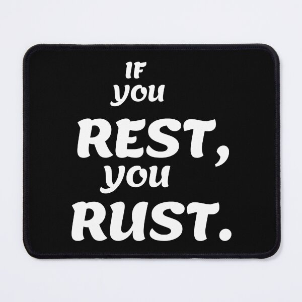 Item preview, Men Women If You Rest You Rust Rust Gifts Fan designed and sold by BirdieGoldner.