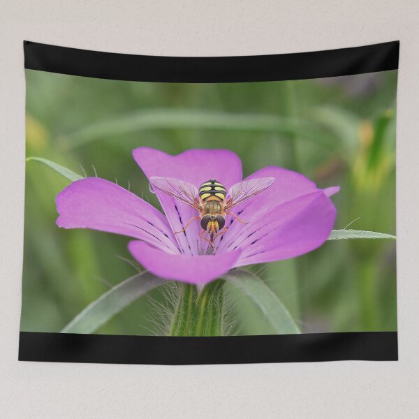 Item preview, Hoverfly on Pink flower designed and sold by relayer51.