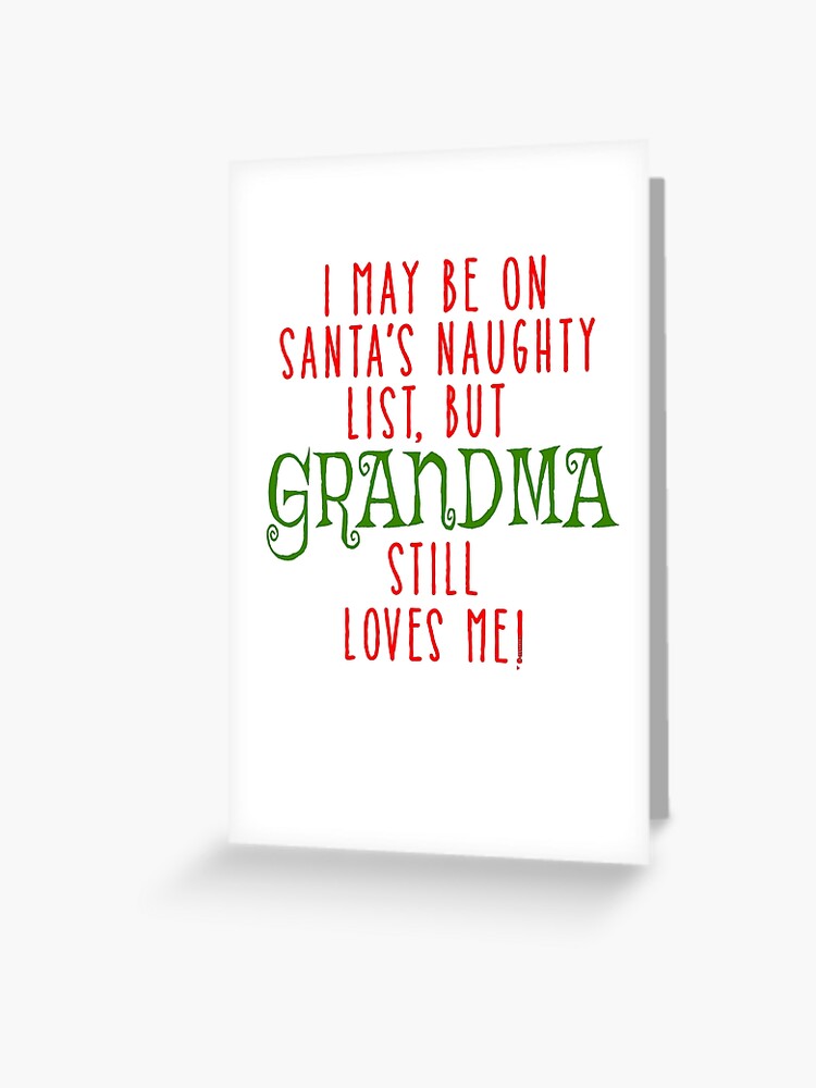 Grandma christmas deals card