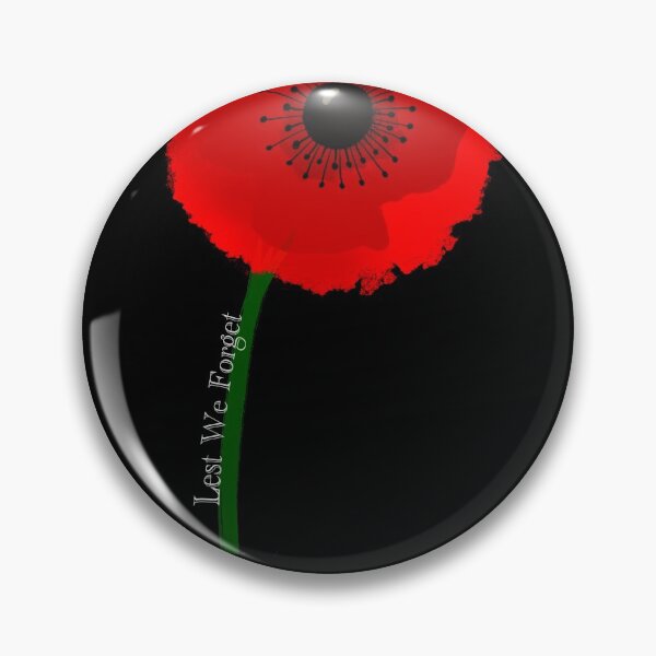 Item preview, Single Poppy Flower Lest We Forget (right leaning) designed and sold by Noelle Hyra.