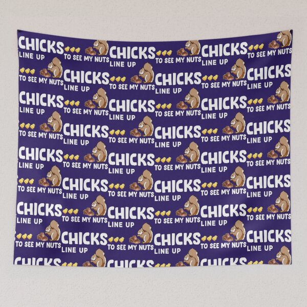 Item preview, Chicks Line Up To See My Nuts  designed and sold by nativetonothing.