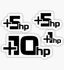 Multiple + horsepower stickers (+10, +5, +1) Sticker
