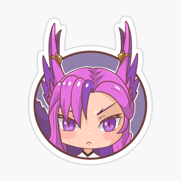 Xayah Guardiana Estelar Chibi Pegatina