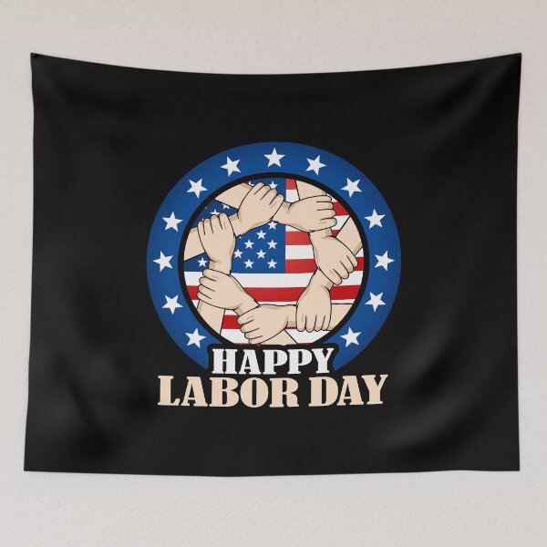 Item preview, Happy Labor Day, Hand Holding United Unity, American Flag designed and sold by Merchking1.