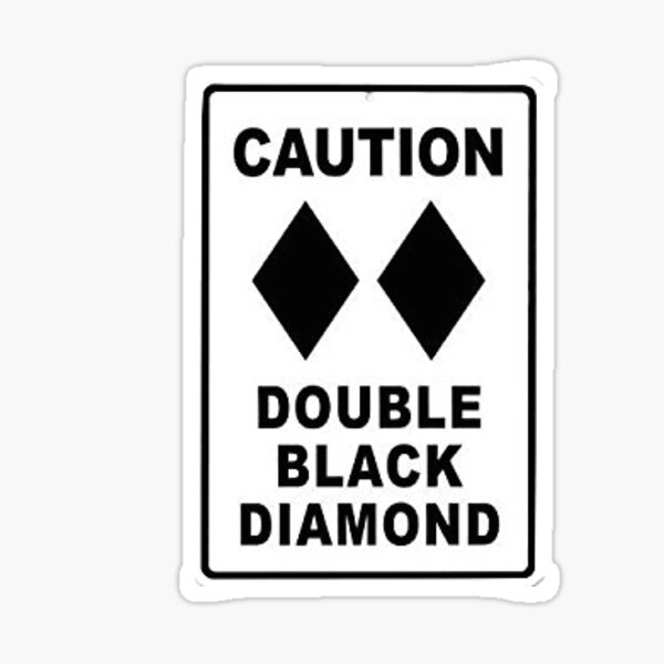 double black diamond sign