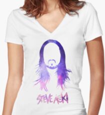 Steve Aoki Women's Fitted V-Neck T-Shirt