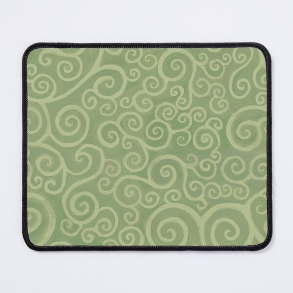 Item preview, Khaki green Celtic spirals designed and sold by QuirkyCraftz.