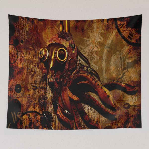 Item preview, Gas Mask Octopus  designed and sold by WinkyDoodle.