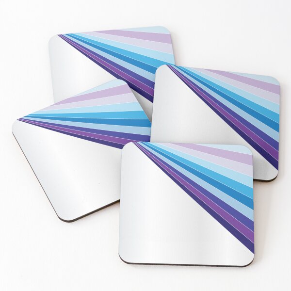 Item preview, 65 MCMLXV White Retro 70s Disco Blue Streaks of Light Pattern designed and sold by 65 MCMLXV.