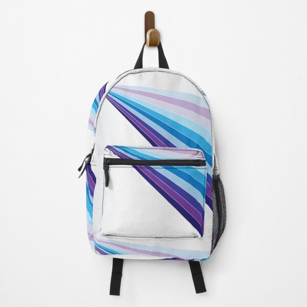 Item preview, 65 MCMLXV White Retro 70s Disco Blue Streaks of Light Pattern designed and sold by 65 MCMLXV.