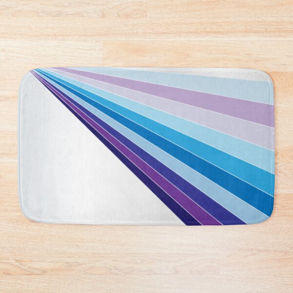 Item preview, 65 MCMLXV White Retro 70s Disco Blue Streaks of Light Pattern designed and sold by 65 MCMLXV.