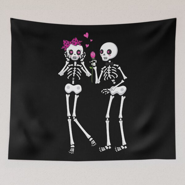 Item preview, Skeleton Girl and Boy designed and sold by ShopLizCreates.
