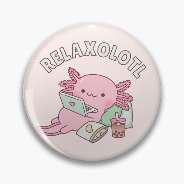 Item preview, Cute Relax A Lot Axolotl Funny Pun designed and sold by rustydoodle.
