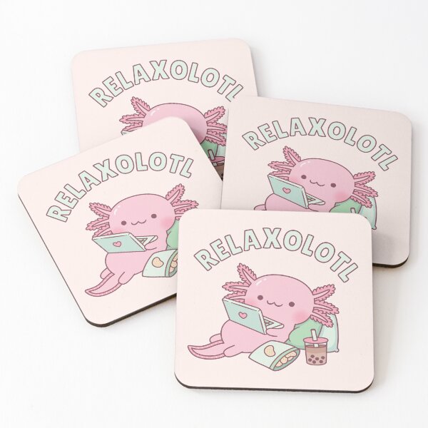 Item preview, Cute Relax A Lot Axolotl Funny Pun designed and sold by rustydoodle.