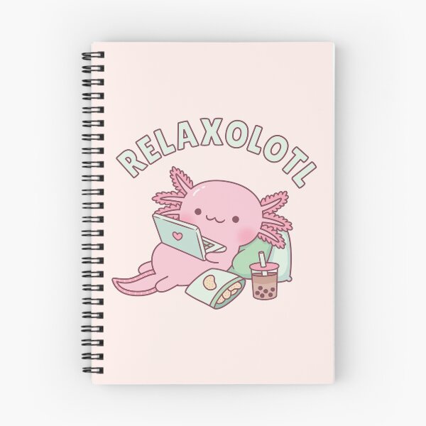 Item preview, Cute Relax A Lot Axolotl Funny Pun designed and sold by rustydoodle.